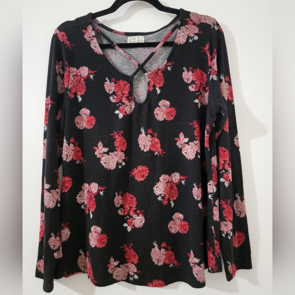 Maurices XXL Caged Neckline Top